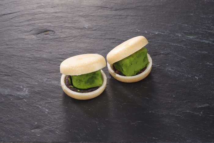 クリームチーズ味噌漬け抹茶モナカ