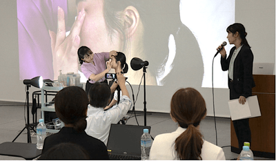 令和7年（2025年）8月に行われたスキンケアイベントの様子