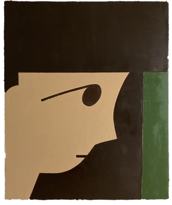 “Face#102” 2025 1390×1150mm oil on canvas, panel