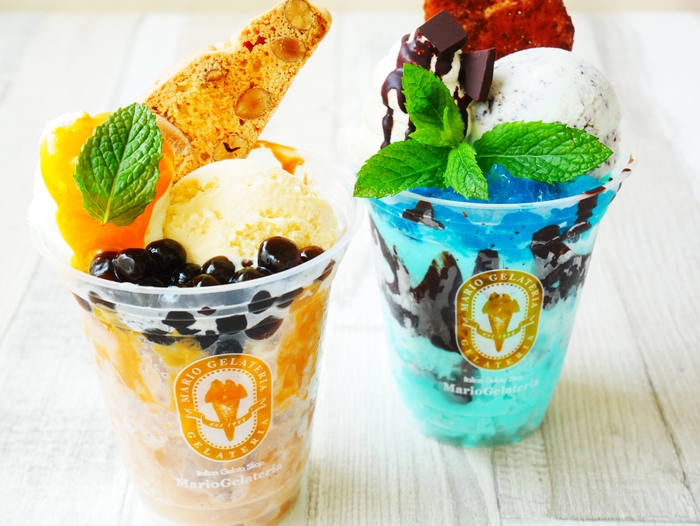 「けずりタピオカミルクティー」&「けずりチョコミントデラックス」