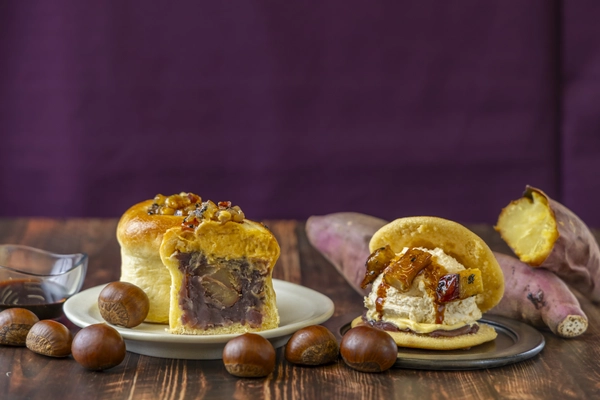 累計販売個数130万個突破！「熱海ばたーあんパン」より 【秋/第2弾】11/1(土)新登場！深まる秋をたのしむ特別な味わい　 熱海ばたーあんの芋と栗を香ばしいカラメルが引き立てる限定商品