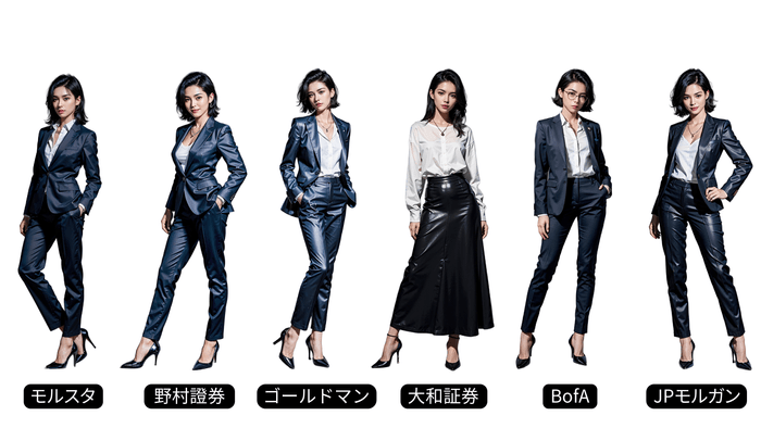 「働く女子図鑑」内の証券会社