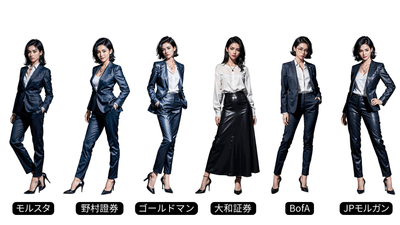 「働く女子図鑑」内の証券会社