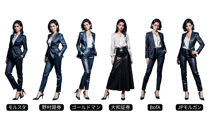 「働く女子図鑑」内の証券会社