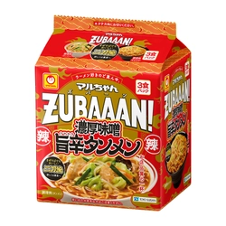 お店品質の辛系ラーメンが登場！　 マルちゃんZUBAAAN!　 濃厚味噌旨辛タンメン 3食パック　 2026年3月16日(月) 新発売