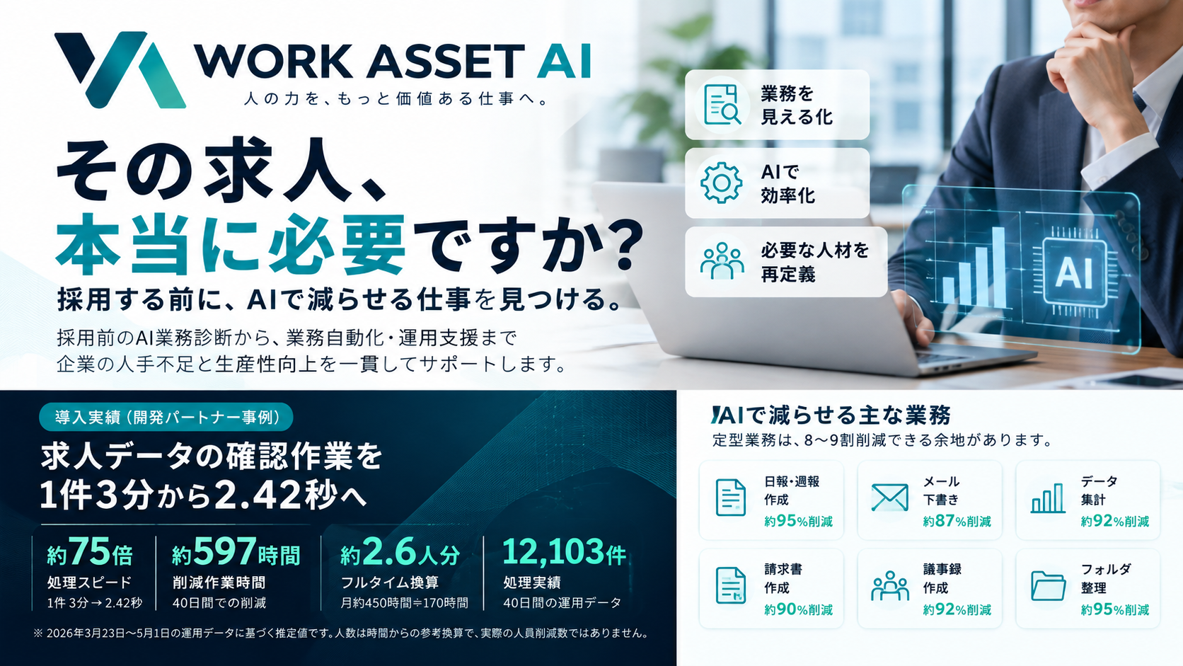 「その求人、本当に必要ですか？」