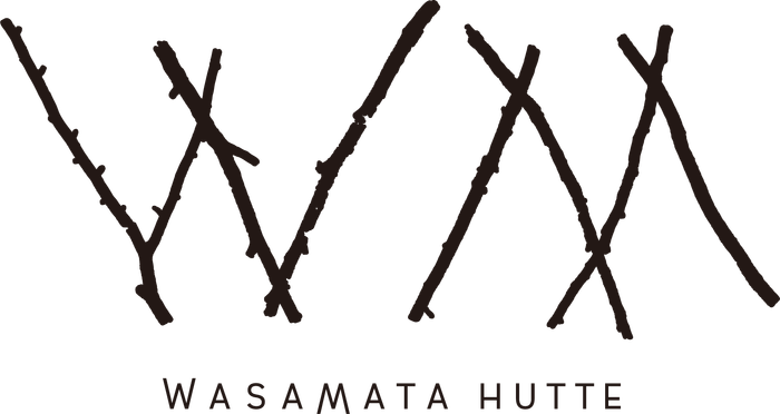 WASAMATAHUTTEロゴ黒