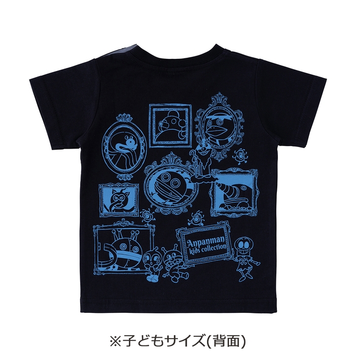 おえかきばいきんまん柄Tシャツ(子どもサイズ 背面)