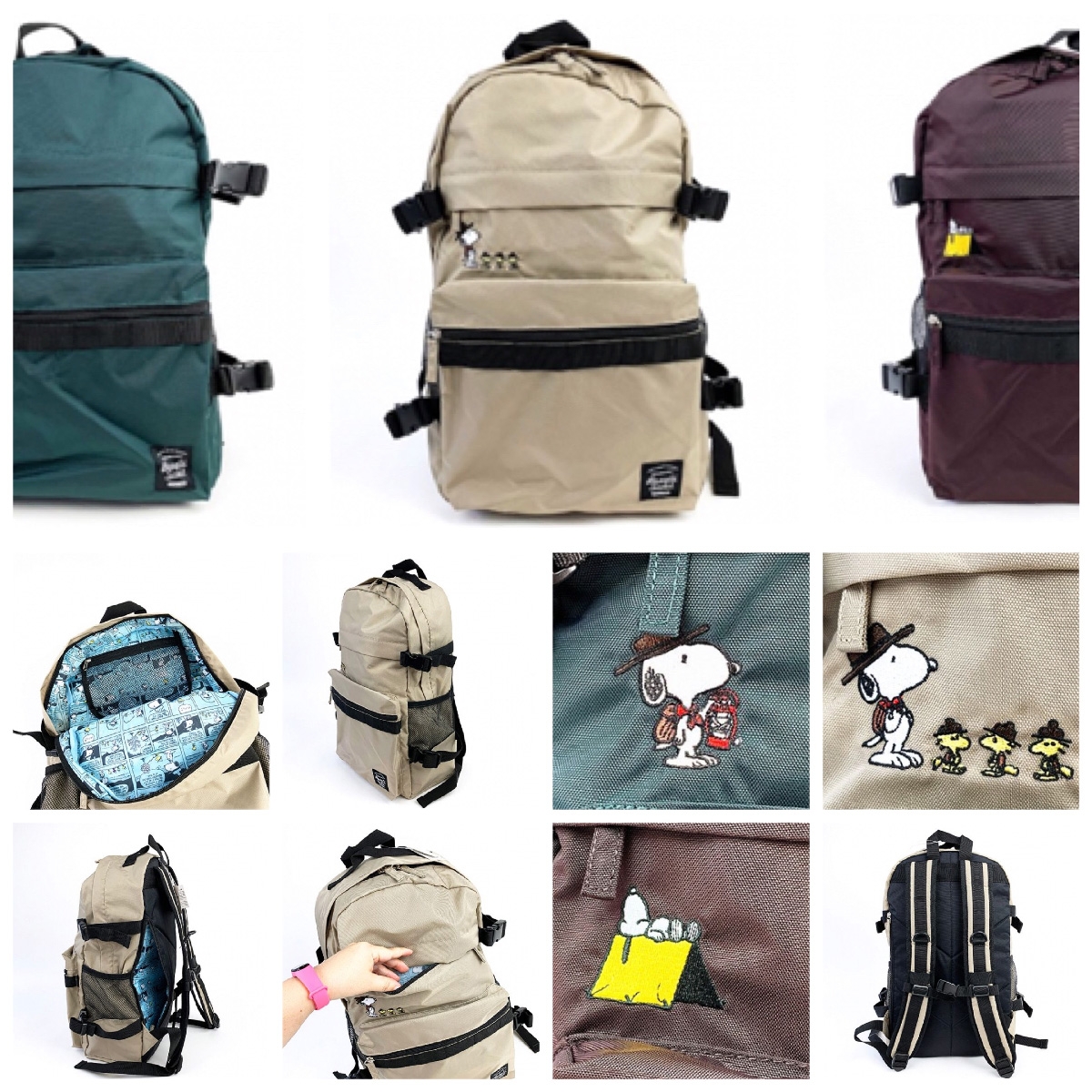 裏地がコミック柄 待ってましたという感じのスヌーピーの優秀リュック３色が登場 Newscast