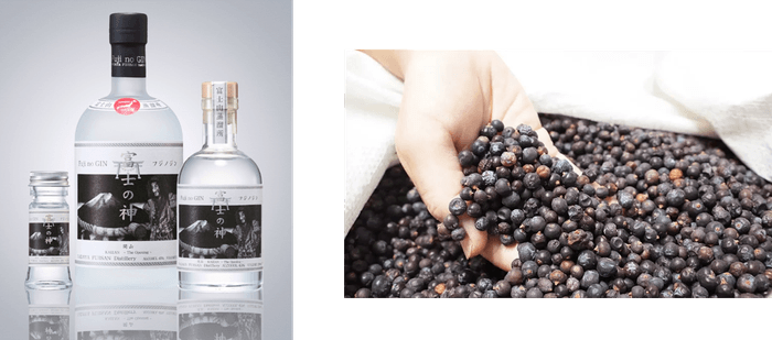 (左)「富士の神 開山」 (右)ジュニパーベリー