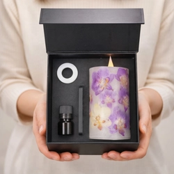 Nama Candleが2/19に 胡蝶蘭LEDアロマキャンドルを発売 胡蝶蘭の美しさと香りを贈る 火を使わないキャンドル