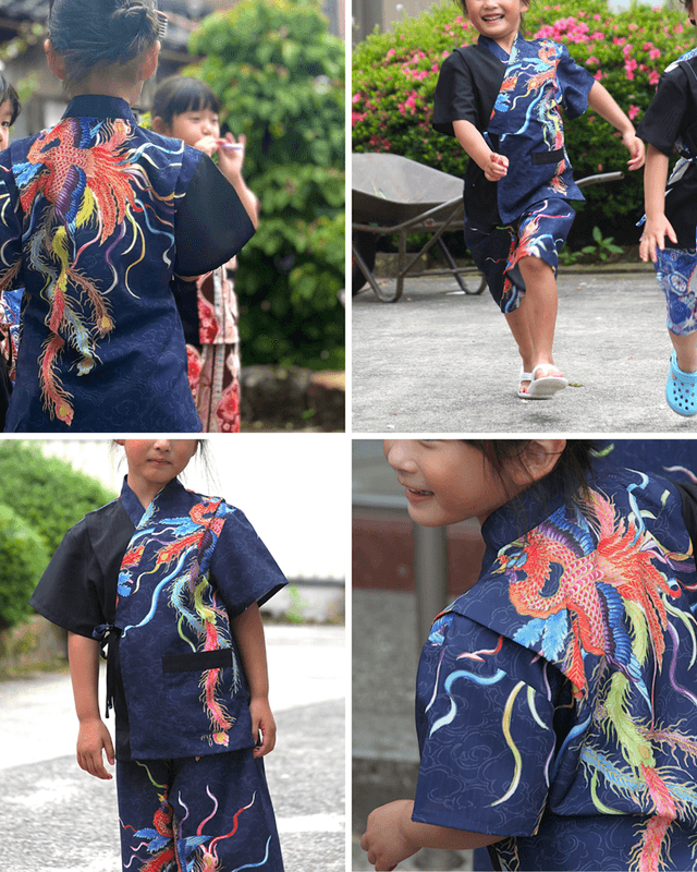 キッズ甚平 『鳳凰』