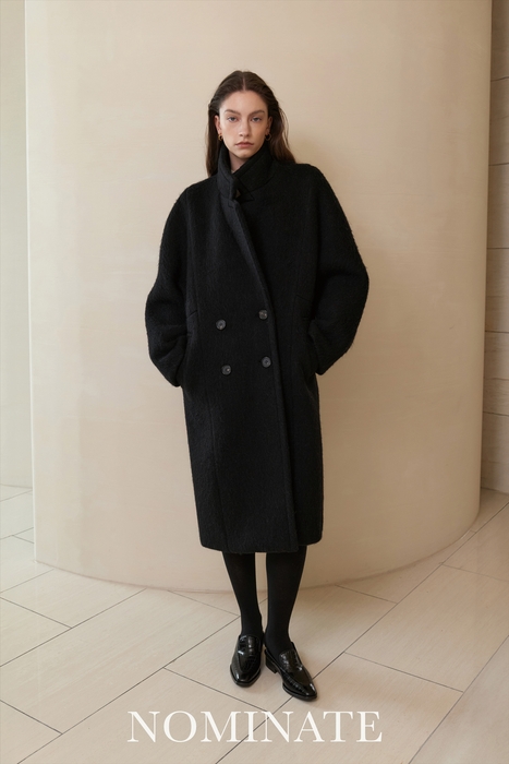 Henri Alpaca Blend Double Coat ¥80,010