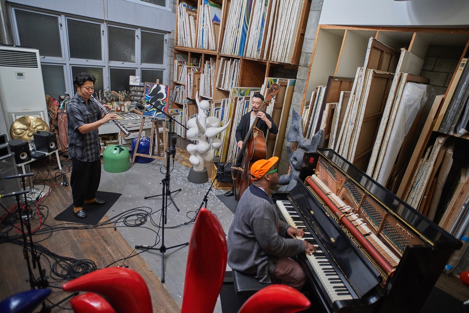 西口明宏『Something in Red』録音風景