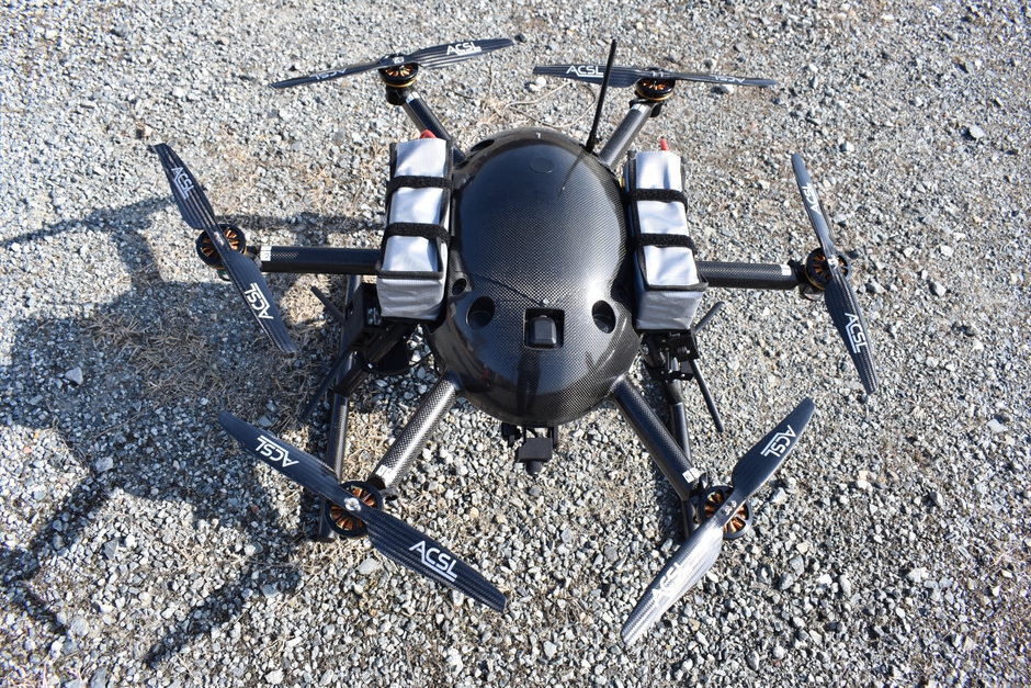 <実証に用いた中型ドローン ACSL-PF2>
