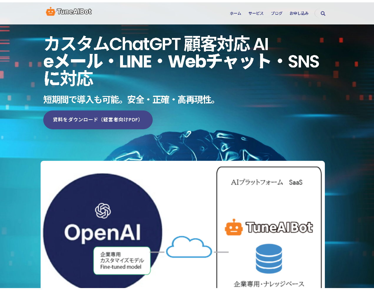 ウェブサイトトップページ