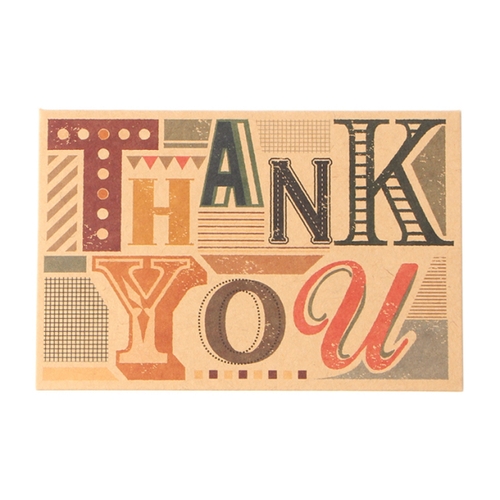 「メッセージカード Thank You」価格：33円／サイズ：W9×H12cm