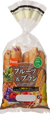 【スナックパン フルーツ&ブラン 6本入】