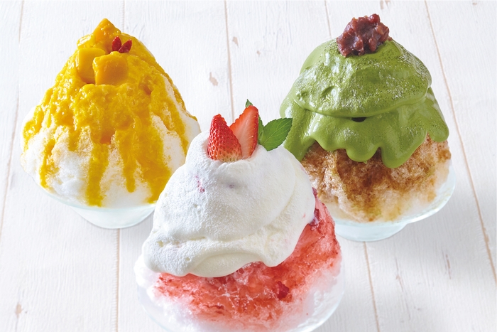 『ディアブレッド鎌倉』パティシエ特製の極上かき氷各1,200円(税別)