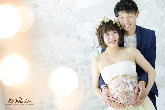 安産祈願のベリーペイントも出来ます!