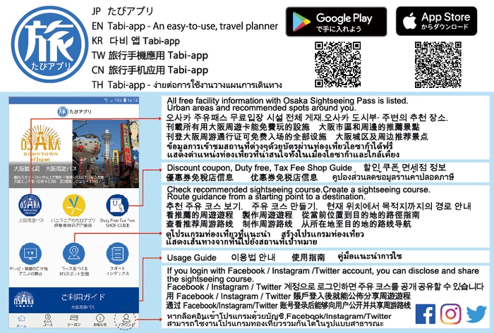 周遊パス販売窓口配布フライヤー 裏