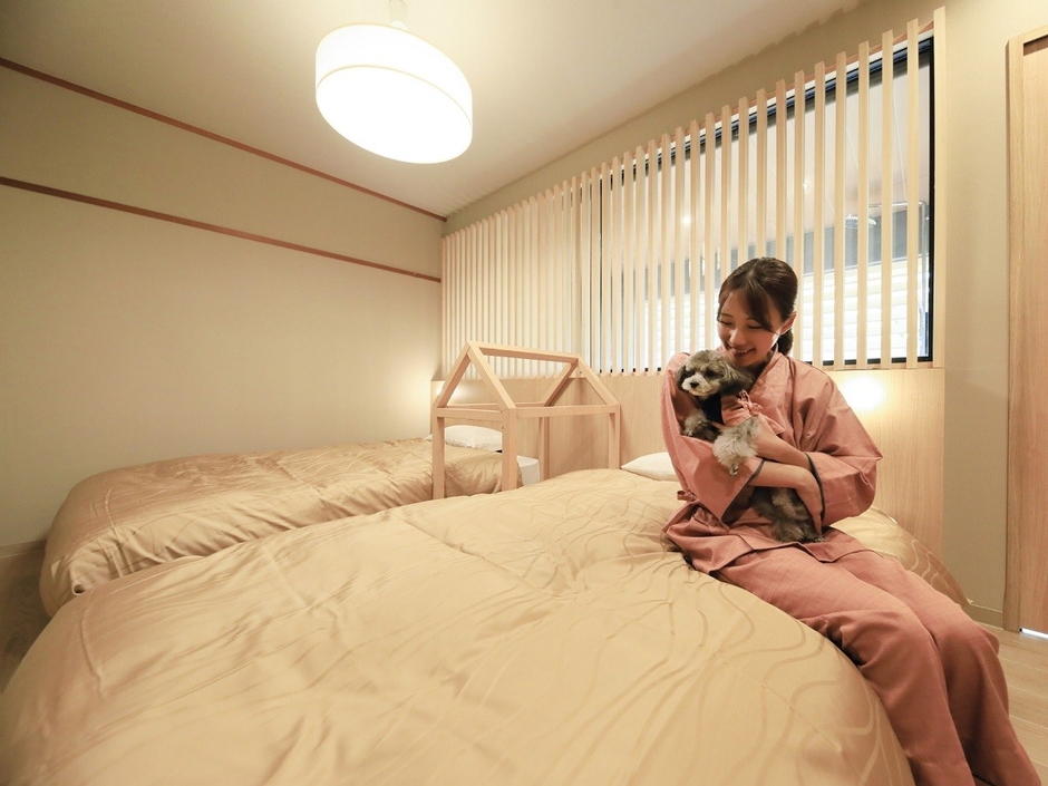 全客室に愛犬専用ベッドを完備