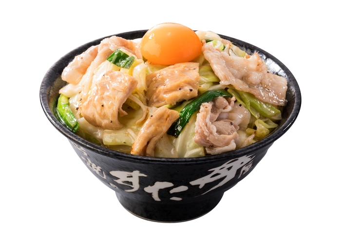 ”トリプルすたみな”がっつき塩ホル丼