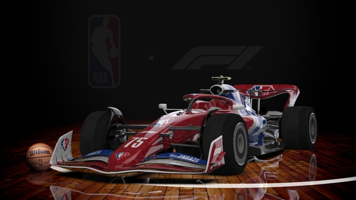 NBA75周年記念カスタムF1カー