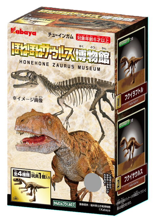 福井県で発掘された恐竜たちモチーフの本格的な
『ほねほねザウルス』
『ほねほねザウルス博物館』