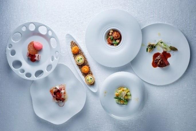 ▲当日限りのオリジナルフレンチコースを提供