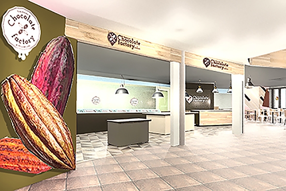 2Fフロア全体がチョコづくしの空間にリニューアル!