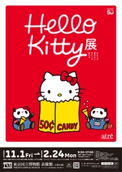 「アトレ上野」×「Hello Kitty展」限定コラボ企画開催！ 50周年のハローキティのお祝いとして アトレ上野にフォトスポットが登場＆限定ノベルティーをプレゼント