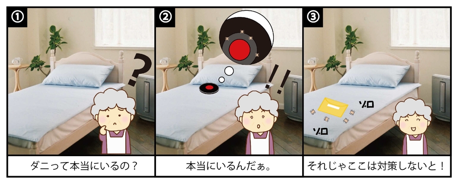 「見える」から今までのダニ対策に革命を