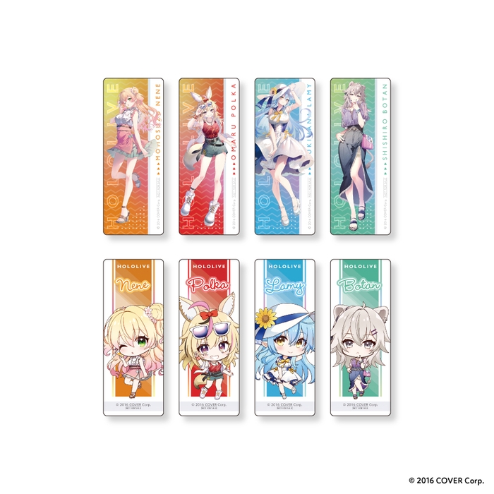 ▲ホロライブ オリジナルクリアしおり(全8種)