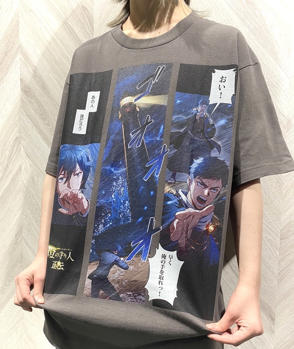 ウェブトゥーン／半袖Tシャツ×チャコール