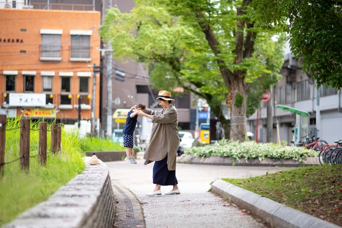 代表榎本と3歳時の息子