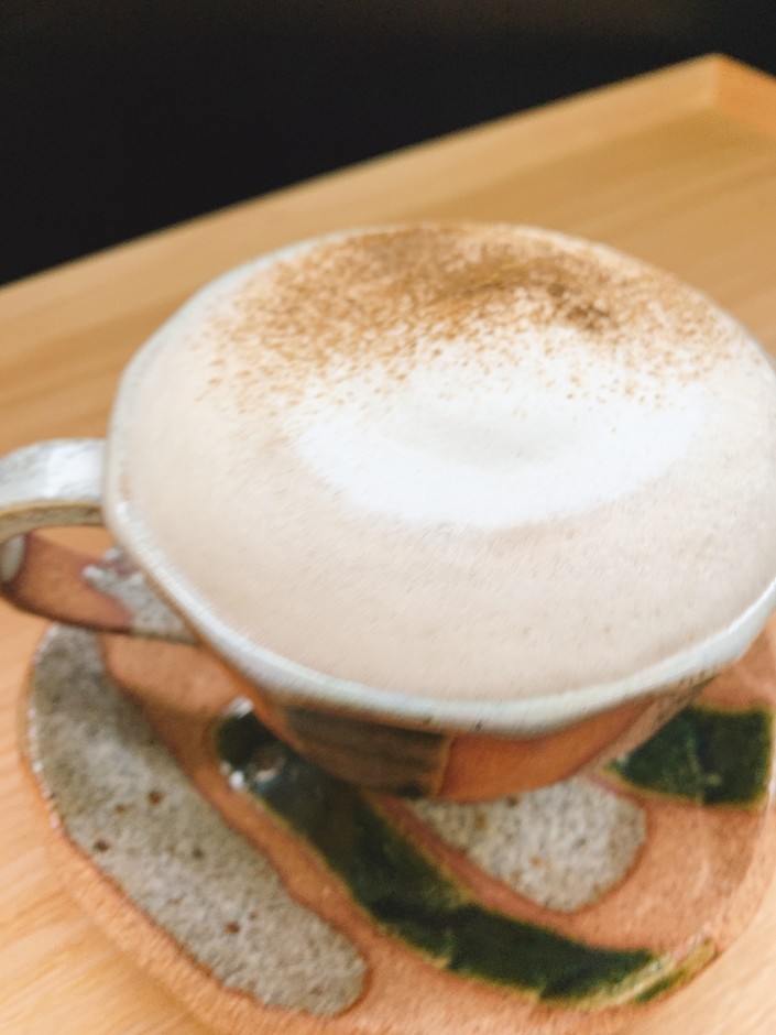 紅抹茶ラテ