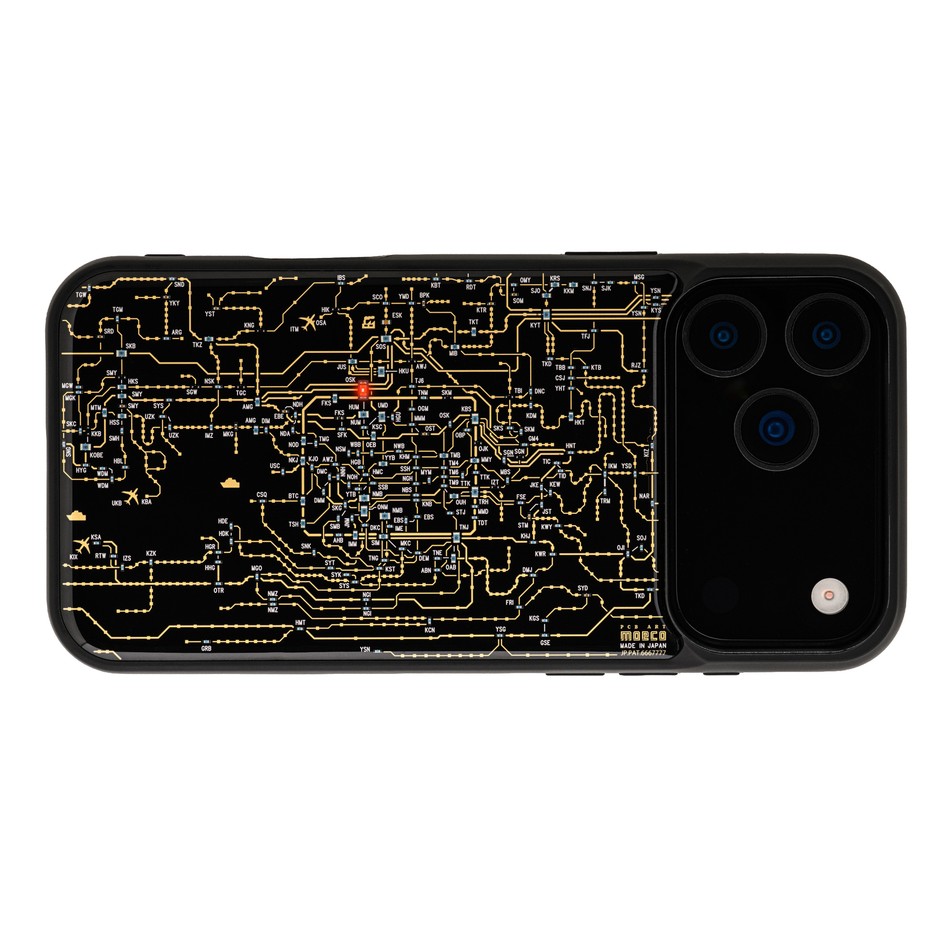 FLASH 関西回路線図 iPhone 17/18 Pro Maxケース　黒