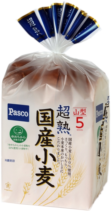 「超熟 国産小麦5枚スライス」