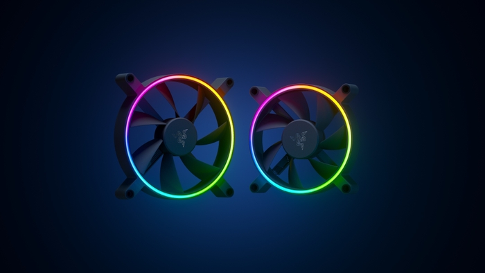 左：Razer Kunai Chroma - RGB 140MM LED PWM、右：Razer Kunai Chroma - RGB 120MM LED PWM