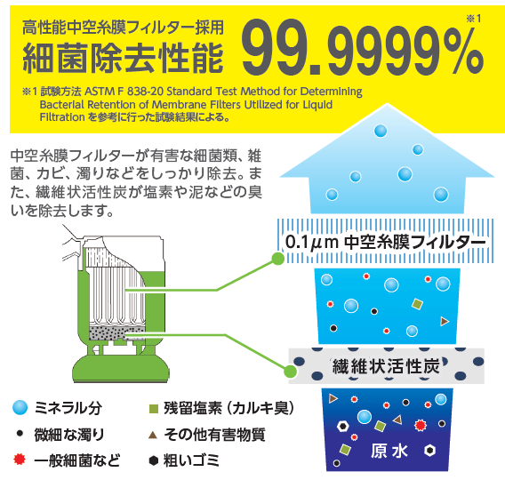 細菌除去性能