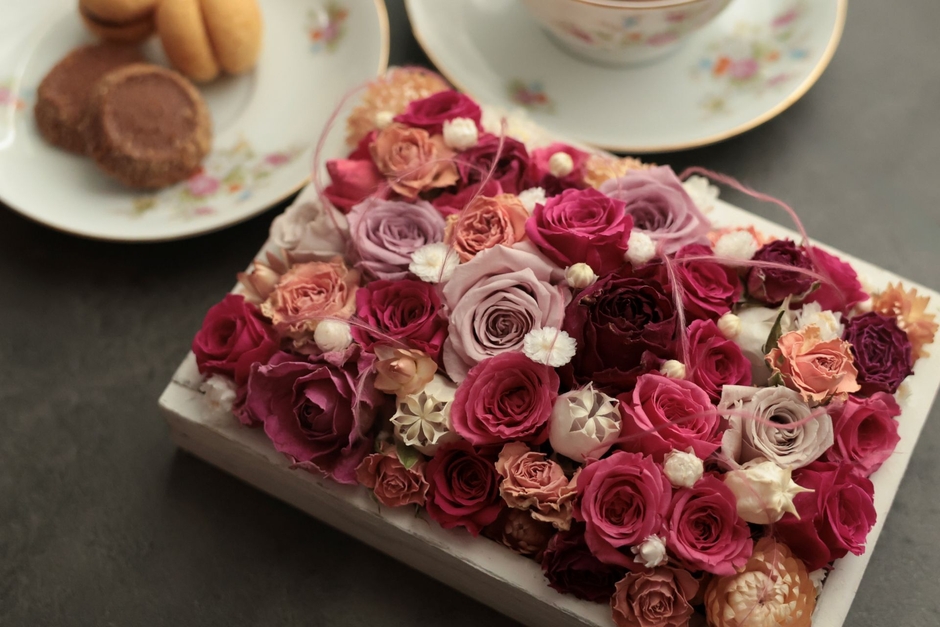 枯れないバラのギフト