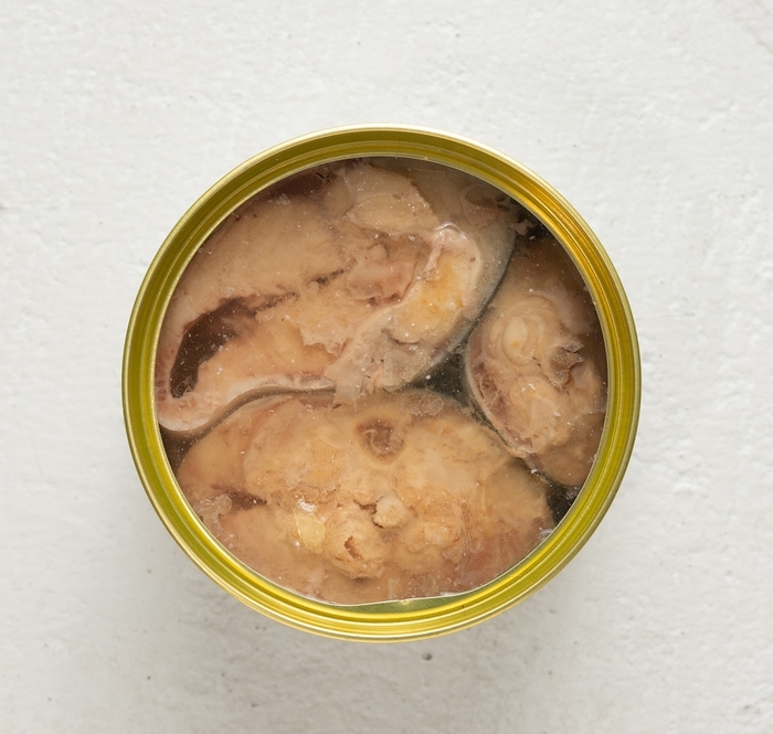 さば缶水煮 俯瞰写真