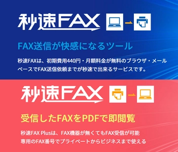 「秒速FAXPlus ビジネスプラン」期間限定キャンペーンを 10/1に開始　本プレスリリースを見た方に500ポイントバック！