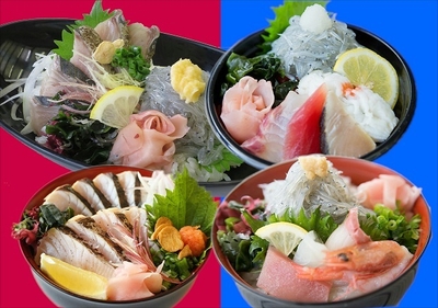 生しらす丼VS生サワラ丼