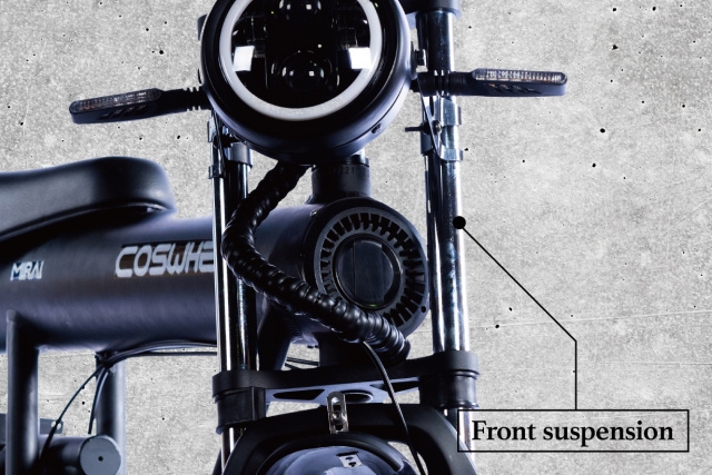 細部:前サスペンション