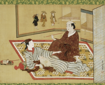 色子の図 宮川一笑画