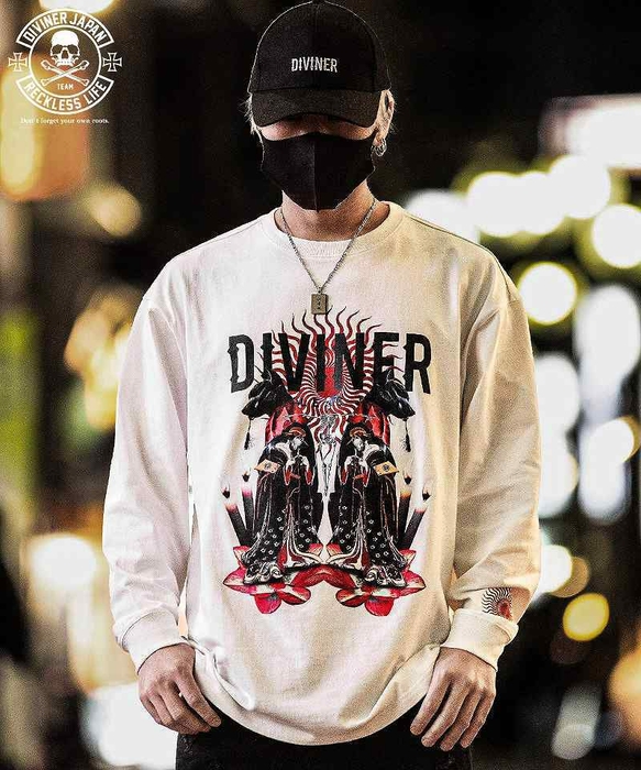 【DIVINER JAPAN】百鬼夜行TEE（ホワイト）