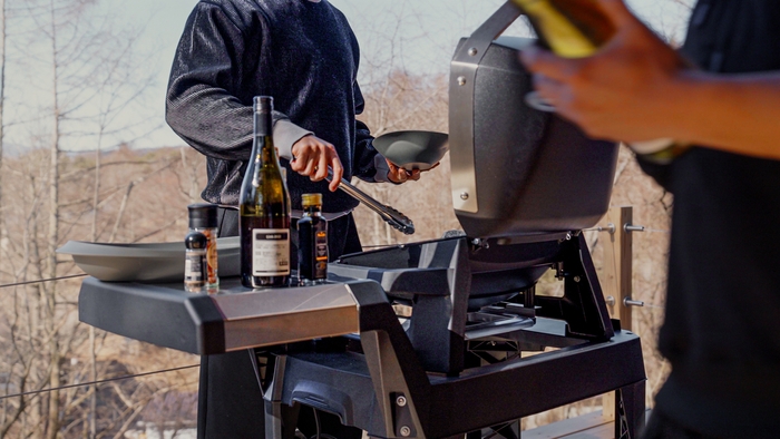 テラスではBBQも可能