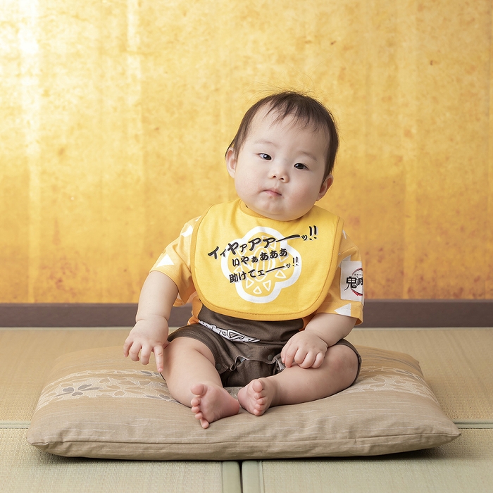 なりきりスタイ&カバーオールセット(我妻善逸) 着用イメージ(1)